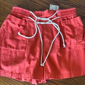 free people orange Women's Shorts